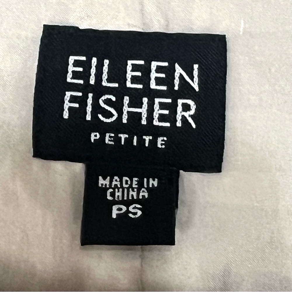 Eileen Fisher Petites Silk Champagne Textured Jacket Women’s Petite Small - Picture 9 of 9